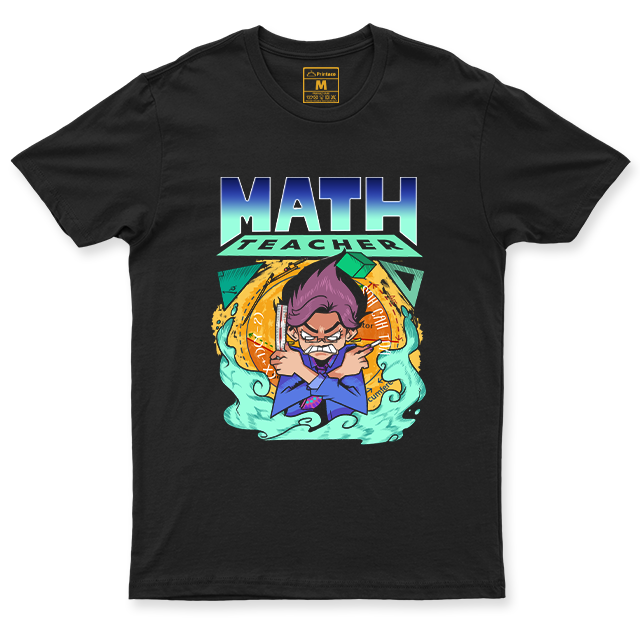 C.Spandex Shirt: Math Teacher Stressed Female