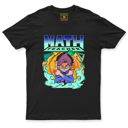 C.Spandex Shirt: Math Teacher Stressed Female