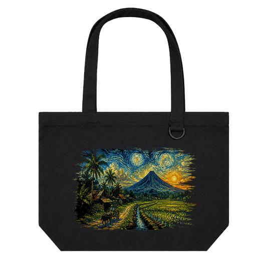 Landscape Tote Bag: Mayon Van Gogh