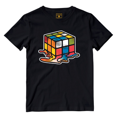 Cotton Shirt: Melted Rubik's