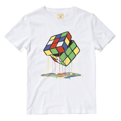 Cotton Shirt: Melting Cube