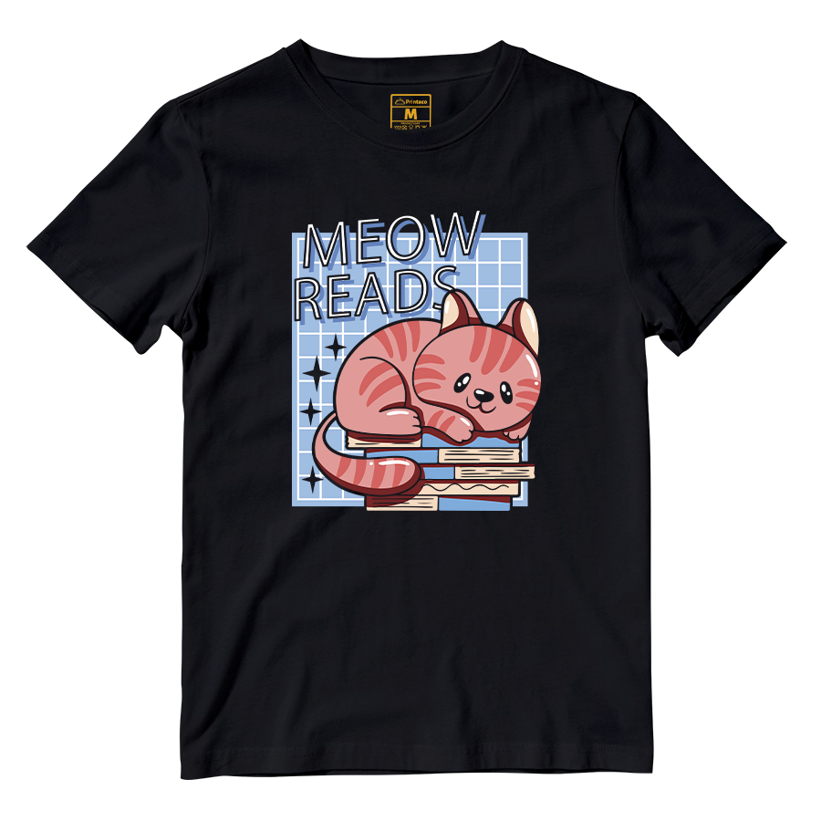 Cotton Shirt: Meow Reads