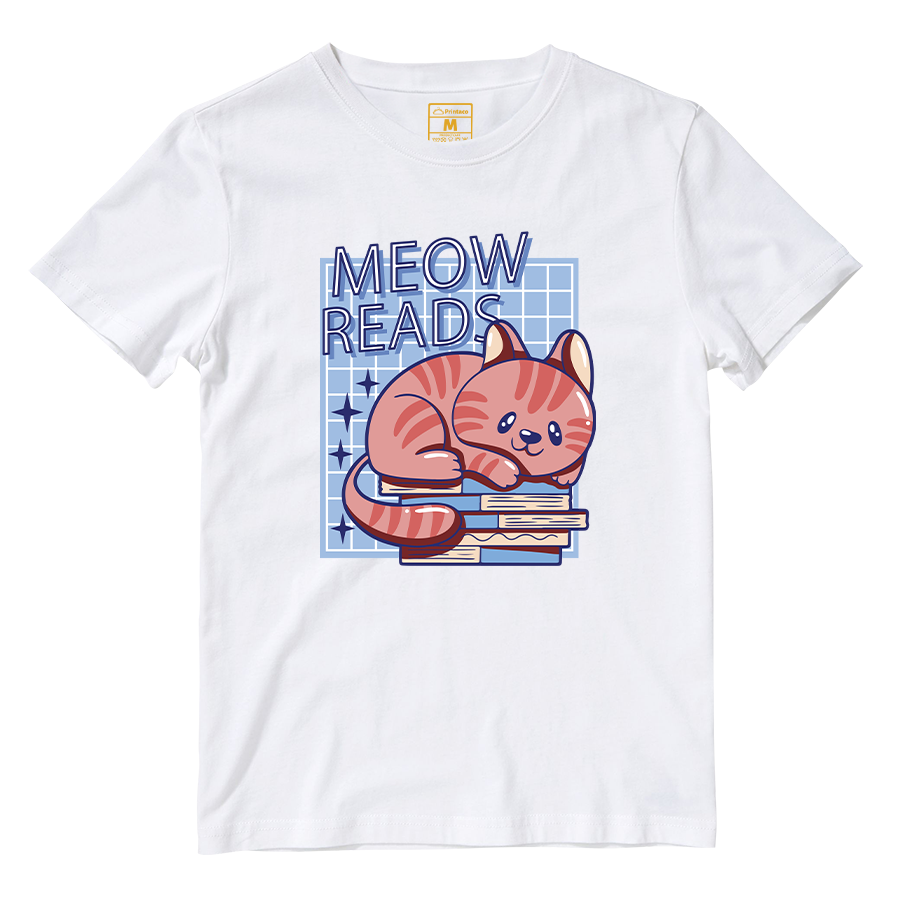 Cotton Shirt: Meow Reads