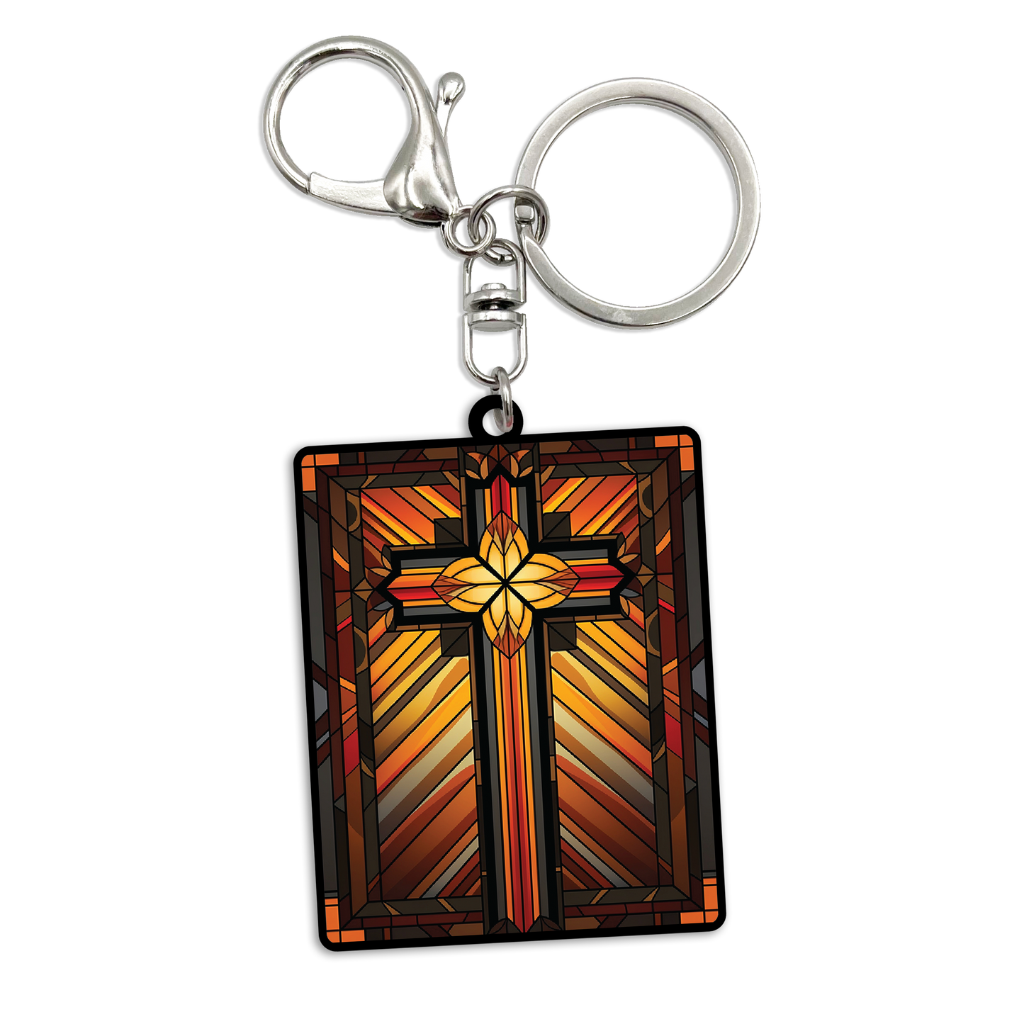 Acrylic Bag Charm: Metallic Chome