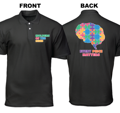 Cotton Polo Shirt: Molders of The Mind (Front and Back)