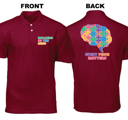 Cotton Polo Shirt: Molders of The Mind (Front and Back)