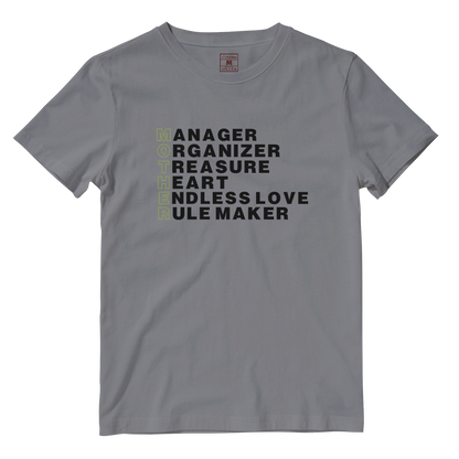 Cotton Shirt: Mother Acronym