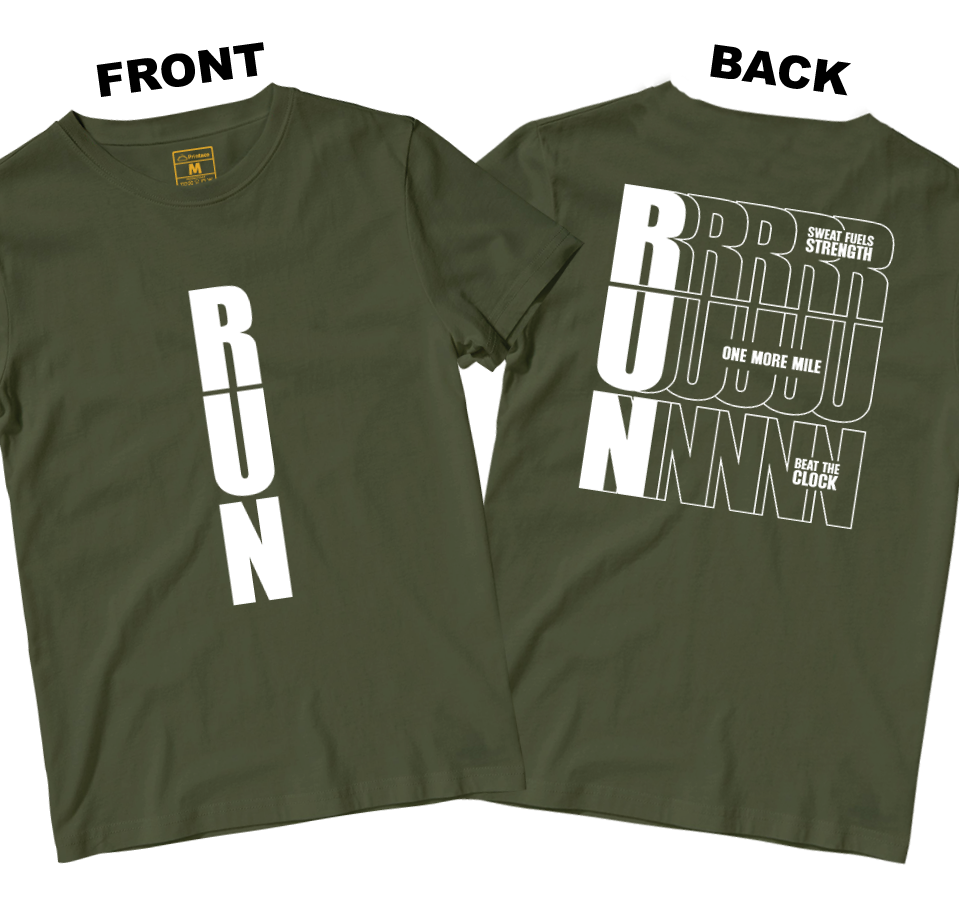 Drifit Shirt: Motivational Run (Front and Back)