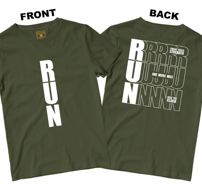Drifit Shirt: Motivational Run (Front and Back)