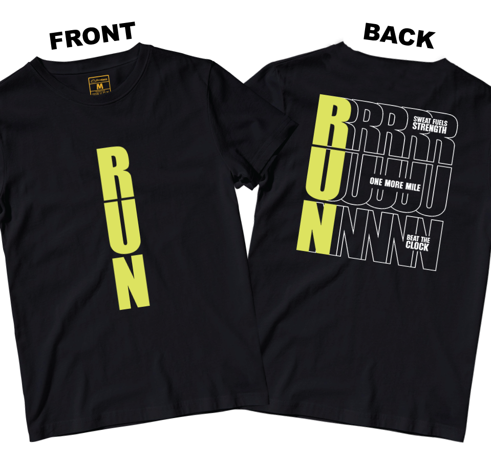 Drifit Shirt: Motivational Run (Front and Back)
