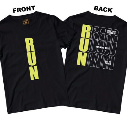 Drifit Shirt: Motivational Run (Front and Back)