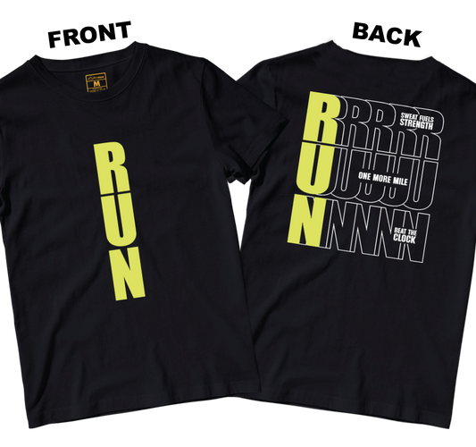 Drifit Shirt: Motivational Run (Front and Back)