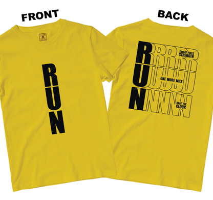 Drifit Shirt: Motivational Run (Front and Back)