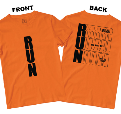 Drifit Shirt: Motivational Run (Front and Back)