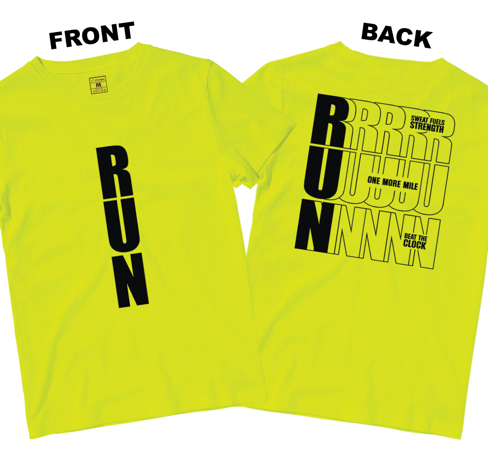 Drifit Shirt: Motivational Run (Front and Back)