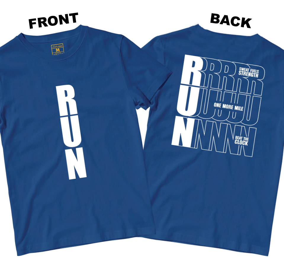 Drifit Shirt: Motivational Run (Front and Back)