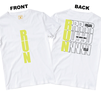 Drifit Shirt: Motivational Run (Front and Back)