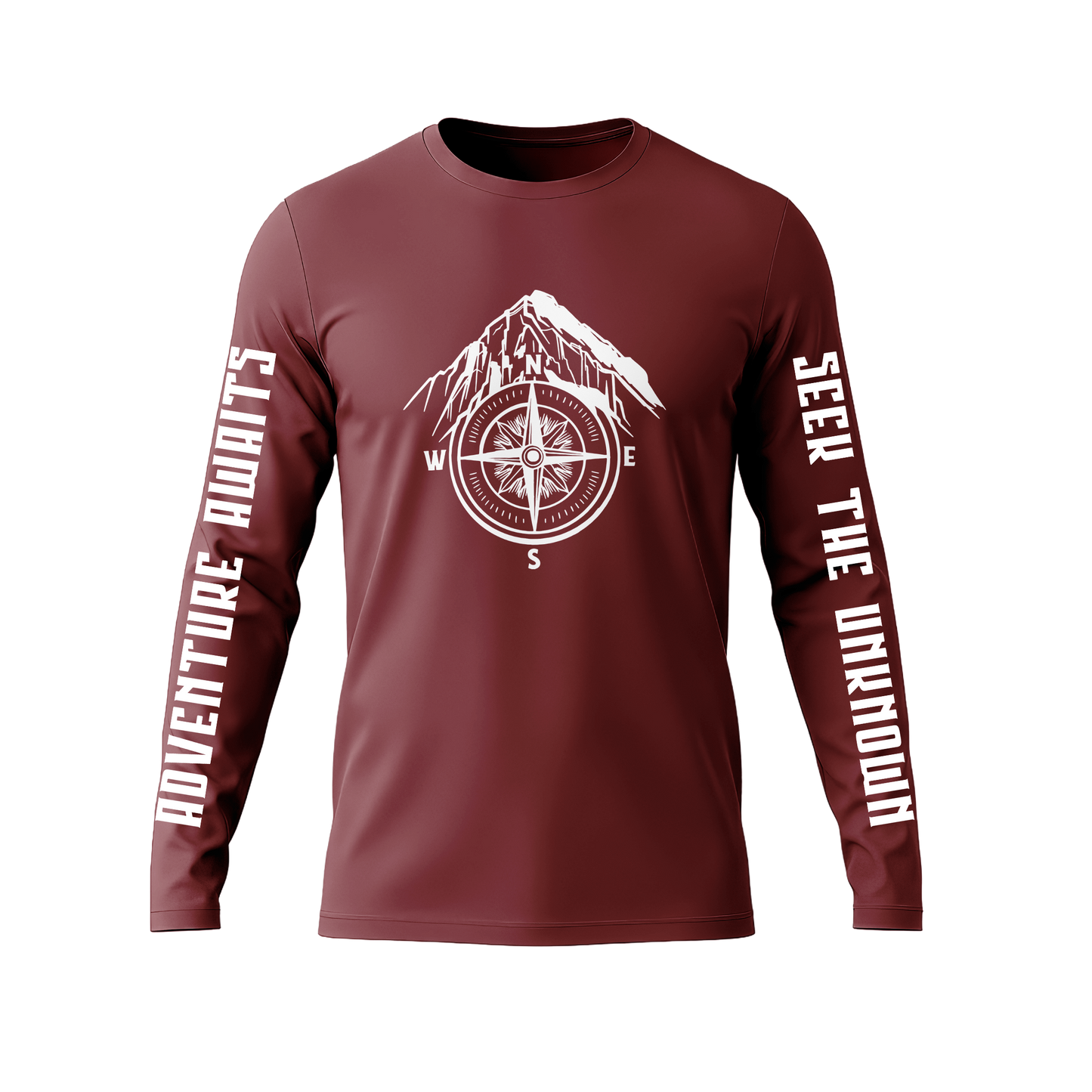 Long Sleeve Drifit Shirt: Mountain Compass
