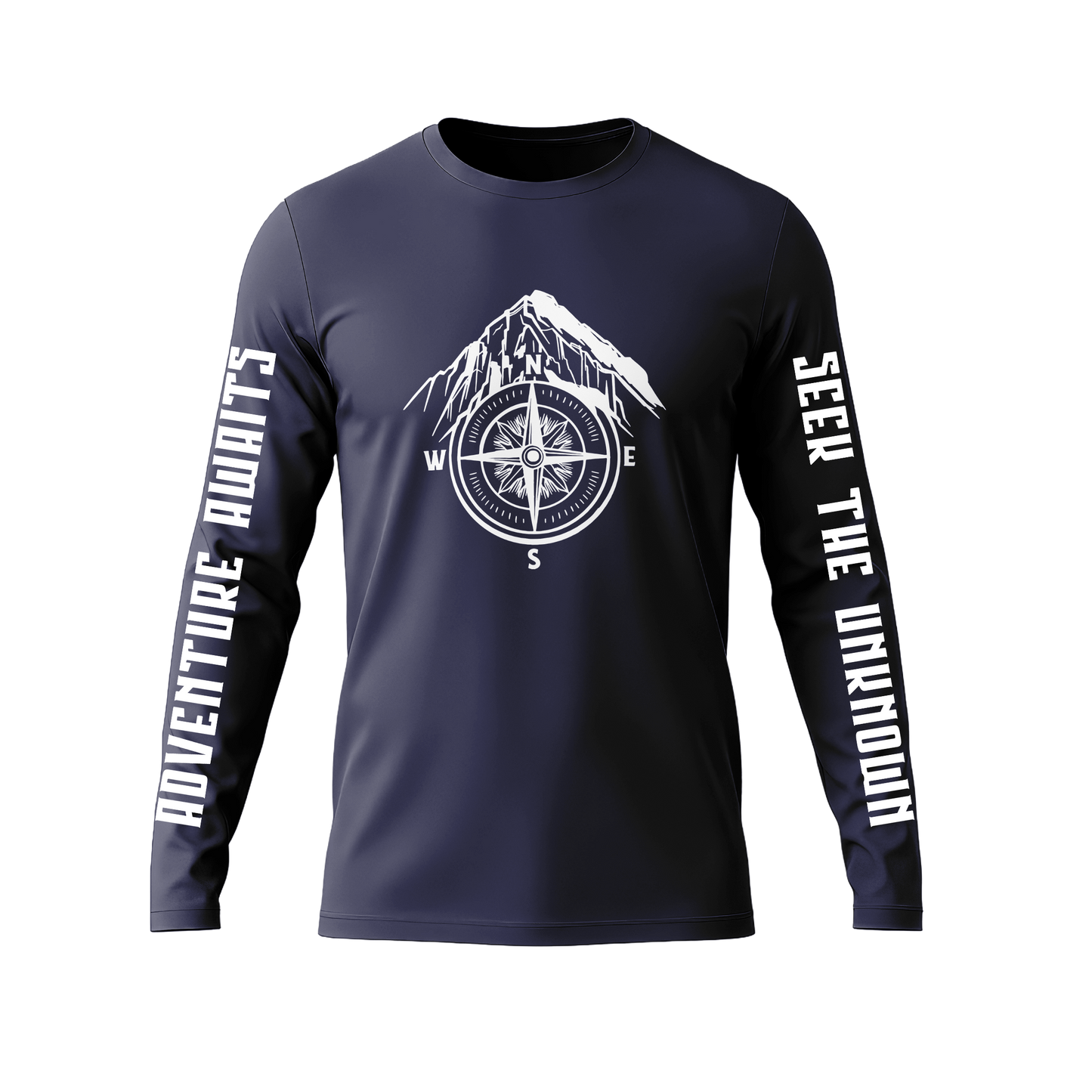 Long Sleeve Drifit Shirt: Mountain Compass