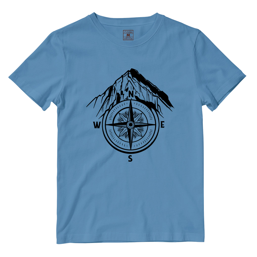 Cotton Shirt: Mountain Compass