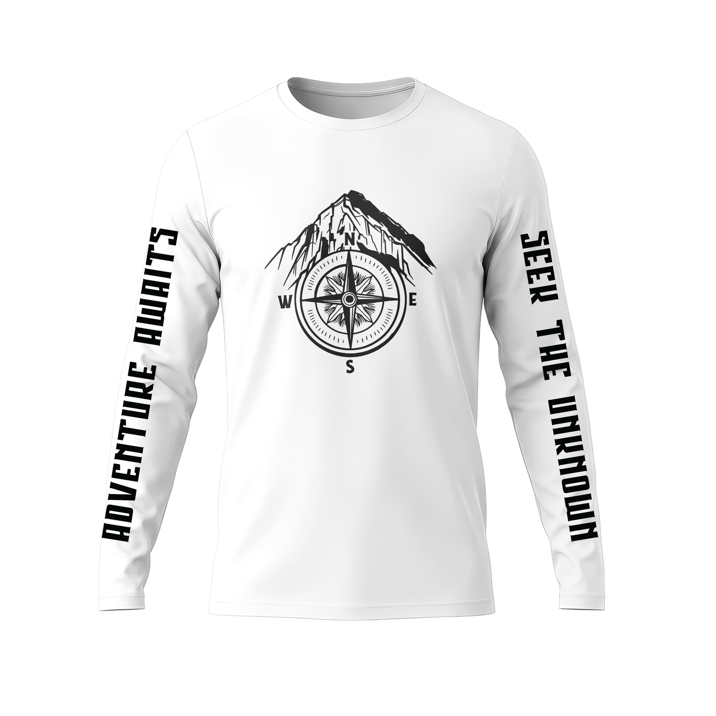 Long Sleeve Drifit Shirt: Mountain Compass