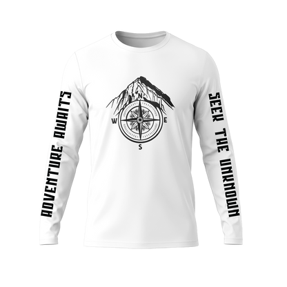 Long Sleeve Drifit Shirt: Mountain Compass