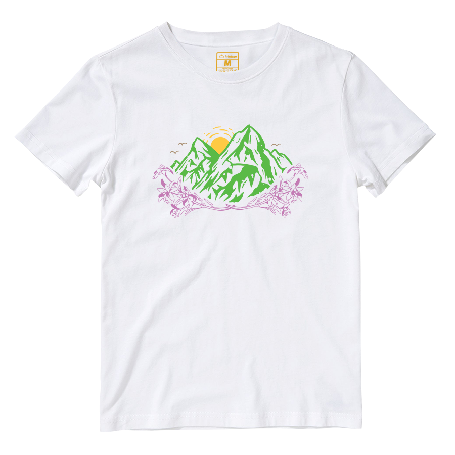 Cotton Shirt: Mountain Flowers