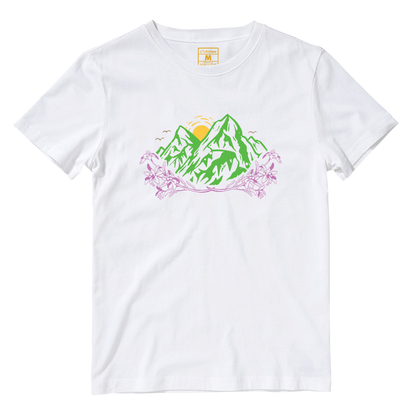 Cotton Shirt: Mountain Flowers