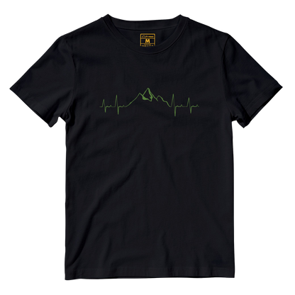 Cotton Shirt: Mountain Heartbeat