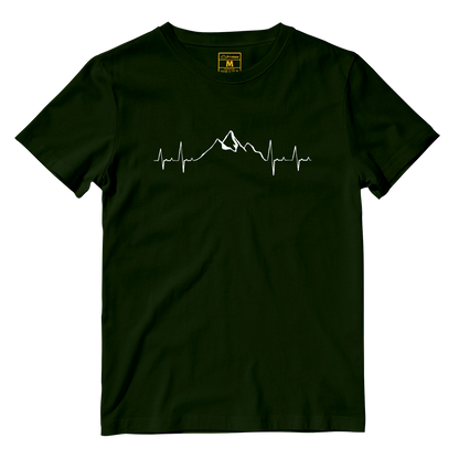 Cotton Shirt: Mountain Heartbeat