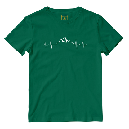 Cotton Shirt: Mountain Heartbeat