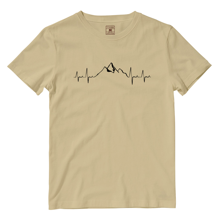 Cotton Shirt: Mountain Heartbeat