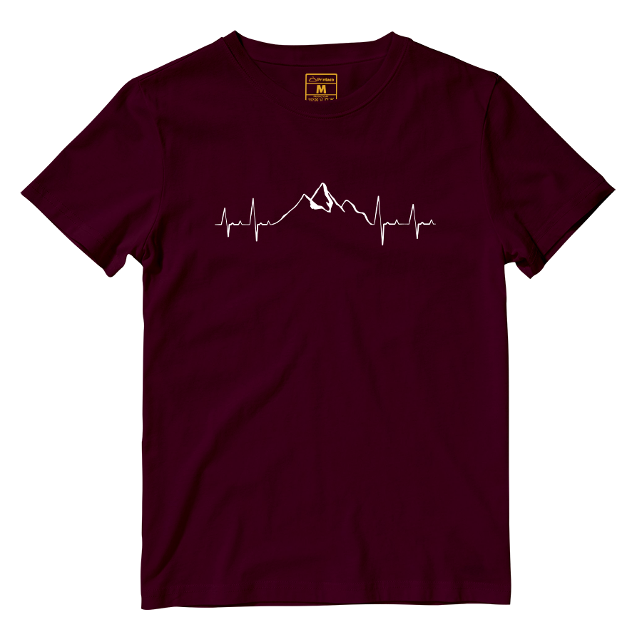 Cotton Shirt: Mountain Heartbeat