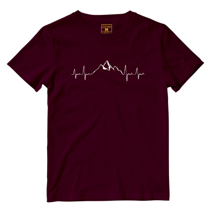 Cotton Shirt: Mountain Heartbeat