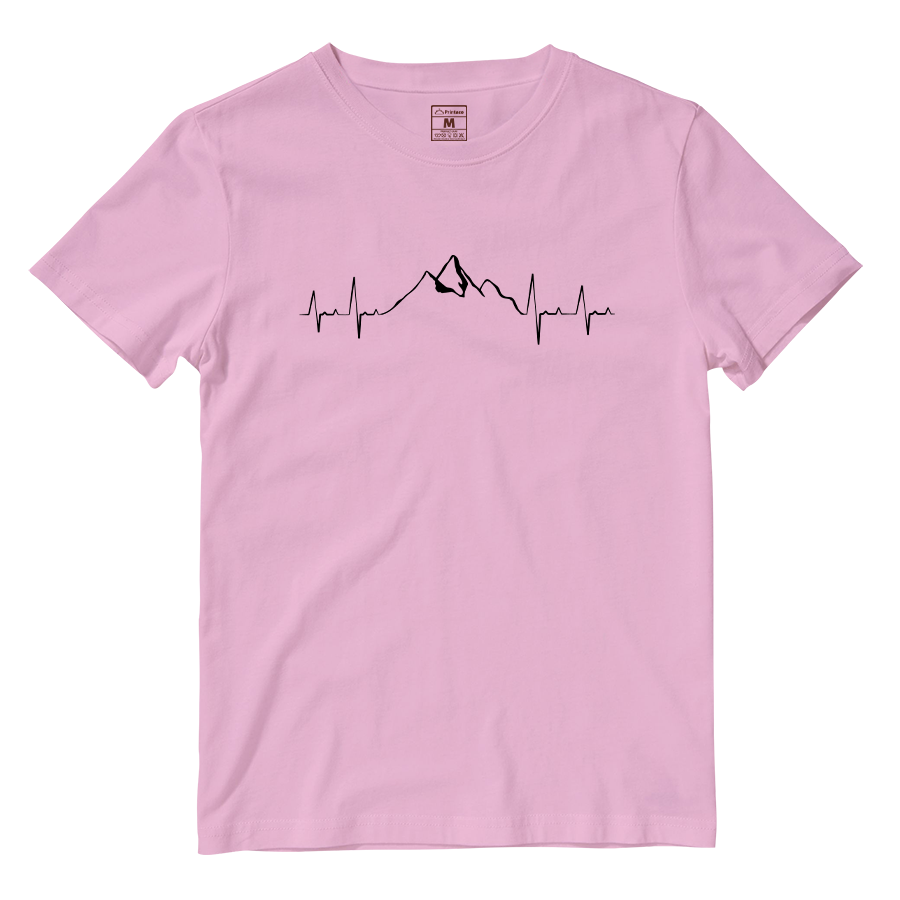 Cotton Shirt: Mountain Heartbeat