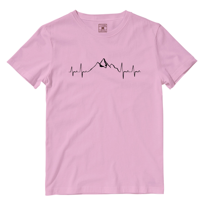 Cotton Shirt: Mountain Heartbeat