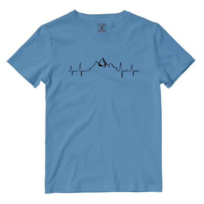 Cotton Shirt: Mountain Heartbeat