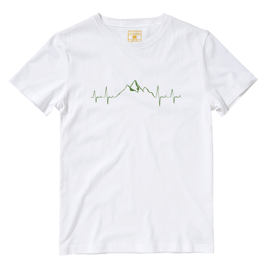 Cotton Shirt: Mountain Heartbeat