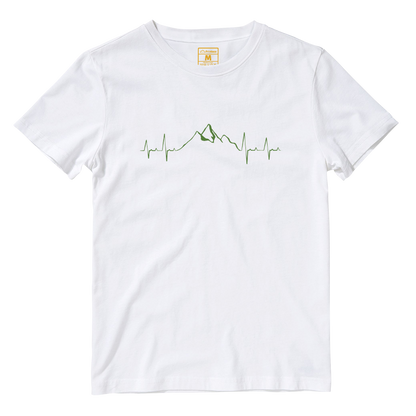 Cotton Shirt: Mountain Heartbeat