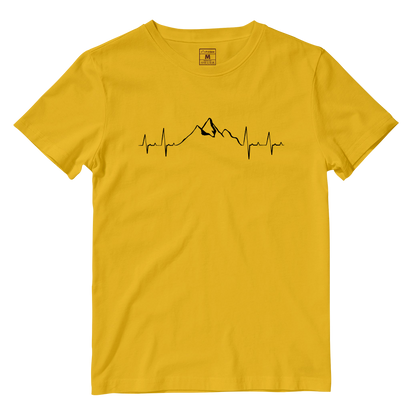 Cotton Shirt: Mountain Heartbeat