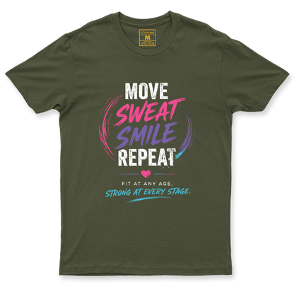 Drifit Shirt: Move Sweat Repeat