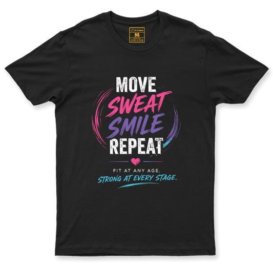 Drifit Shirt: Move Sweat Repeat