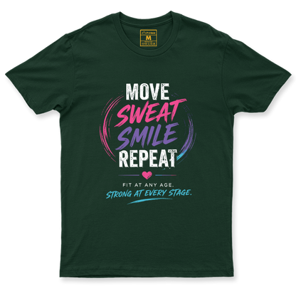 Drifit Shirt: Move Sweat Repeat