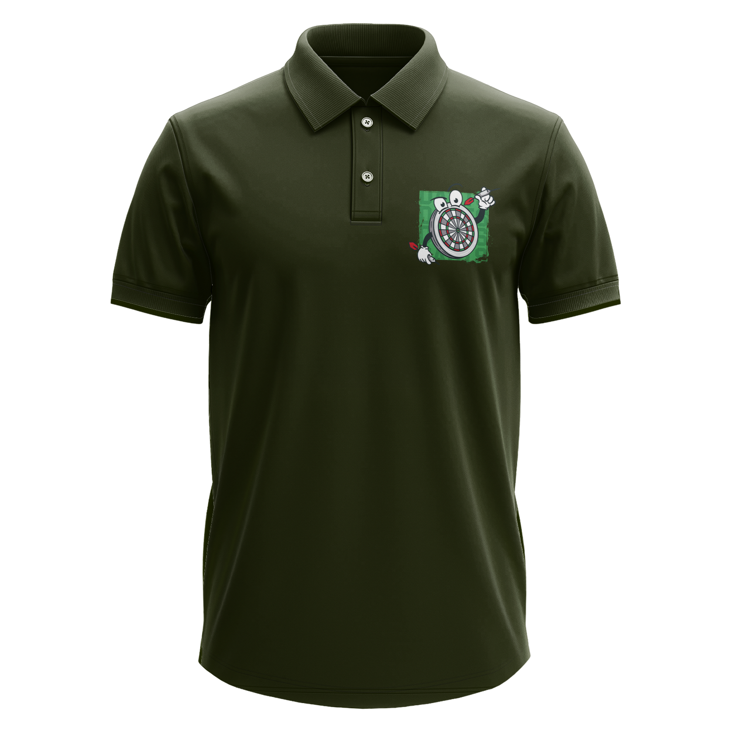 Drifit Polo Shirt: Mr. Darts (Front Only)