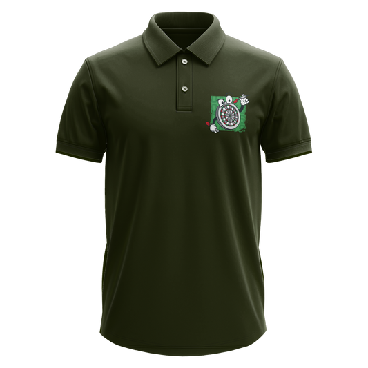 Drifit Polo Shirt: Mr. Darts (Front Only)