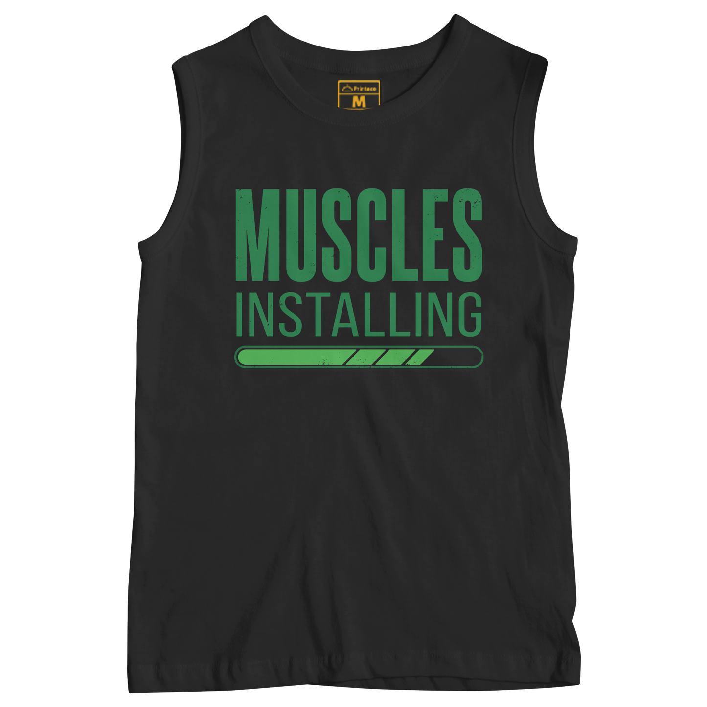 Sleeveless Drifit Shirt: Muscles Installing