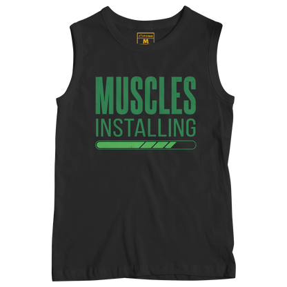 Sleeveless Drifit Shirt: Muscles Installing