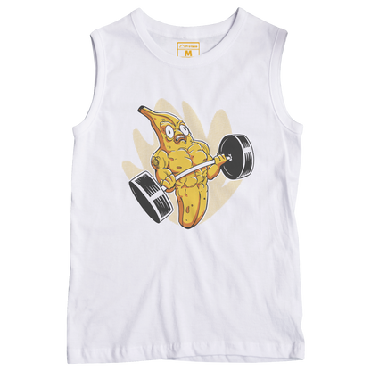 Sleeveless Drifit Shirt: Muscles Banana