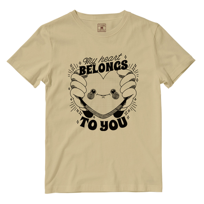 Cotton Shirt: My Heart Belongs to You