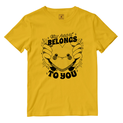 Cotton Shirt: My Heart Belongs to You